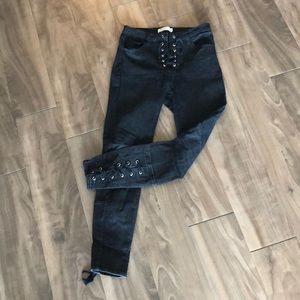 90’s Inspired Jeans! Lace up